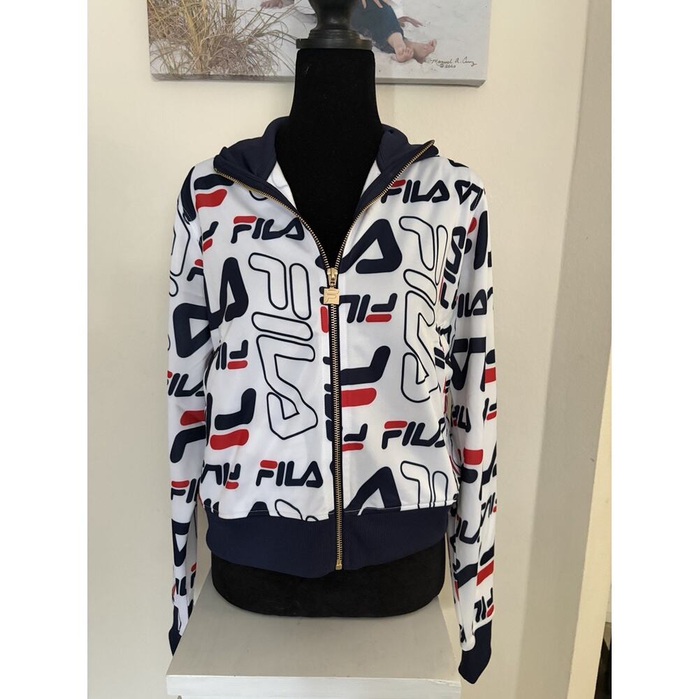 Fila Zip Up Track Suit Jacket Size Large